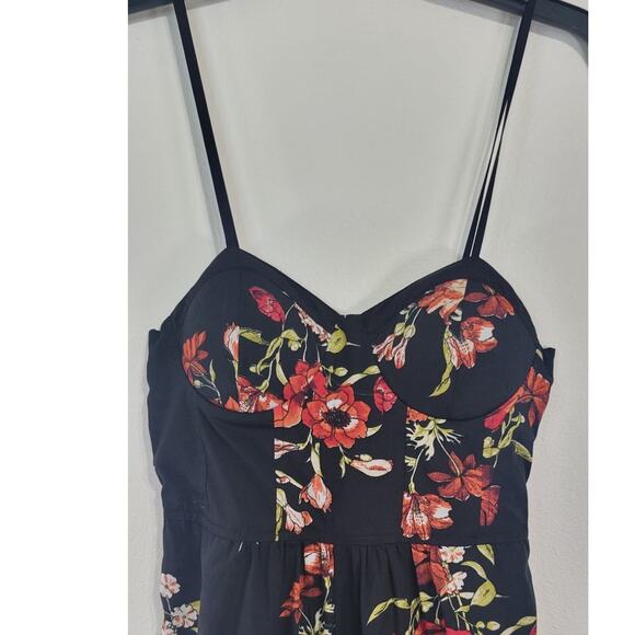 Band of Gypsies Jumpsuit Womens Small Floral Boho Sexy Rockstar Whimsical Fun - Picture 4 of 7